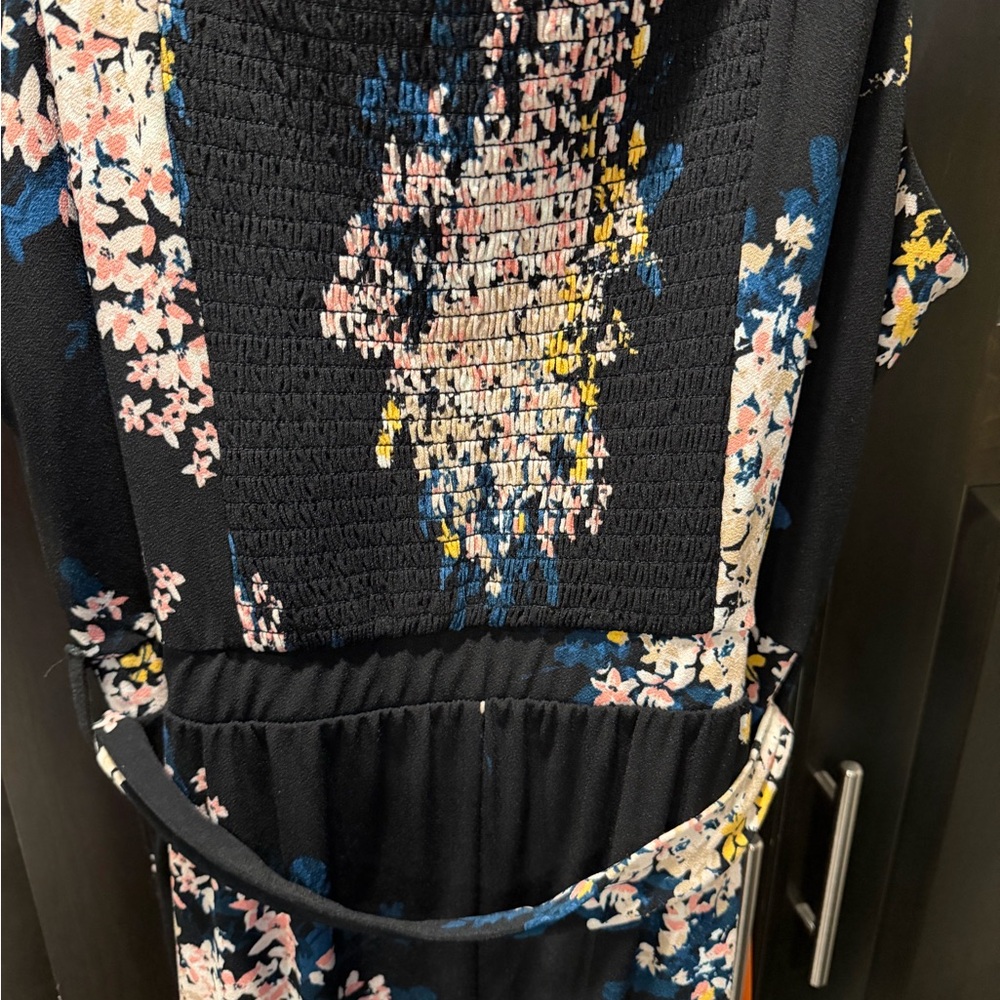 Maurices Black Floral Jumpsuit Stretch - Picture 10 of 10
